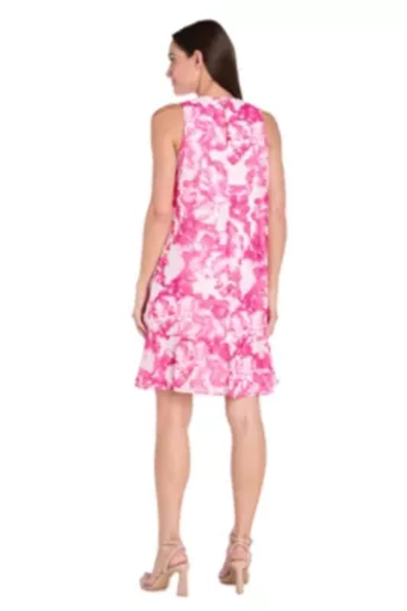 Missy 1Pc Printed Trapeze Dress