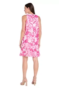 Missy 1Pc Printed Trapeze Dress