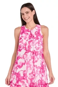 Missy 1Pc Printed Trapeze Dress