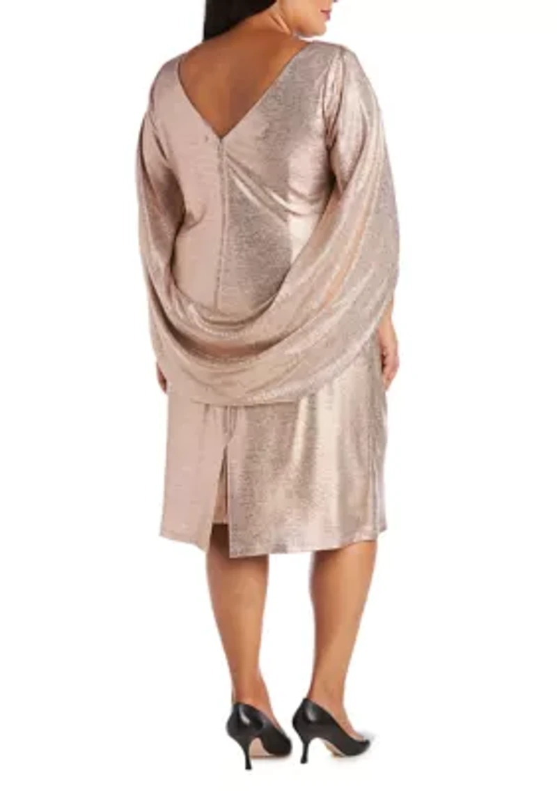 Cocktail Dress with Draped Sleeves