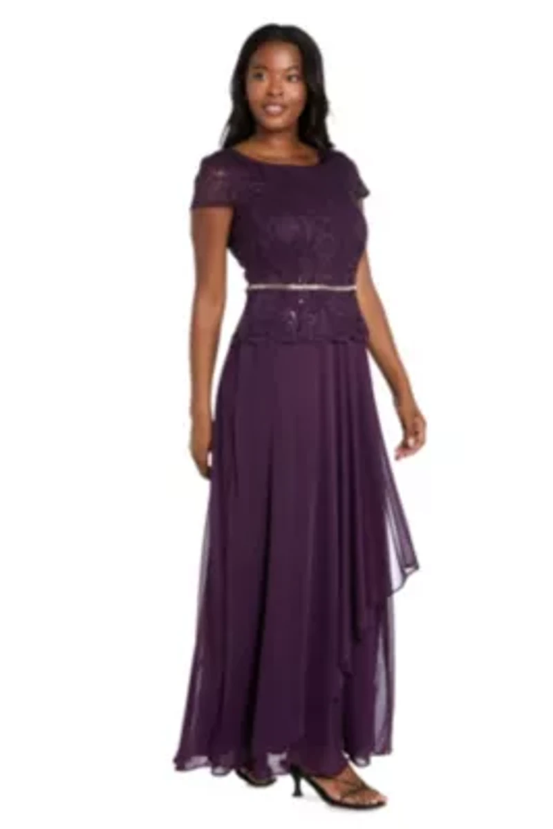 Scallop Lace Wrap Dress