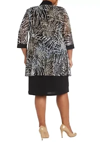 Printed Jacket and Dress Set