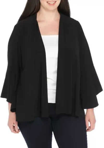Plus Three-Quarter Sleeve Ity Topper