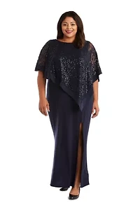 Long Lace Poncho Dress