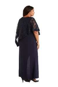 Long Lace Poncho Dress