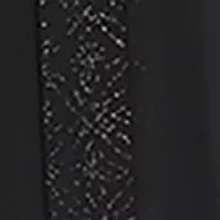 Plus  Shift Dress with Matching Jacket and Metallic Detailing