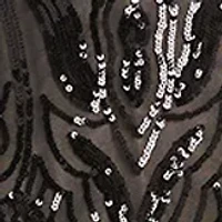 Long Beaded Sequin Dress
