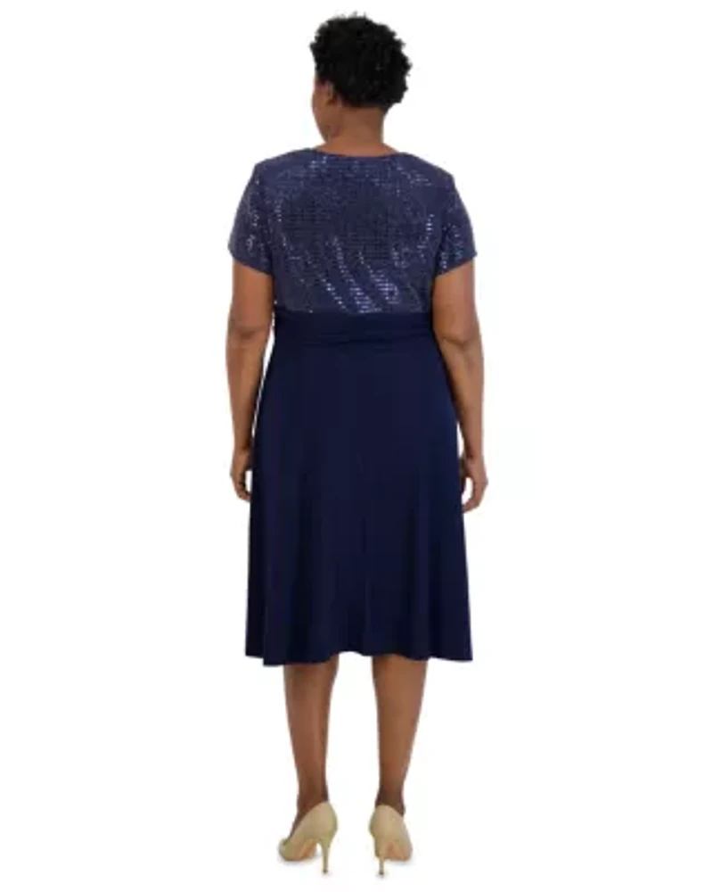 1Pc Cascade Wrap Dress With Modesty