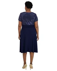 1Pc Cascade Wrap Dress With Modesty