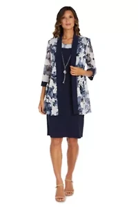 2Pc Printed Jacket Dress