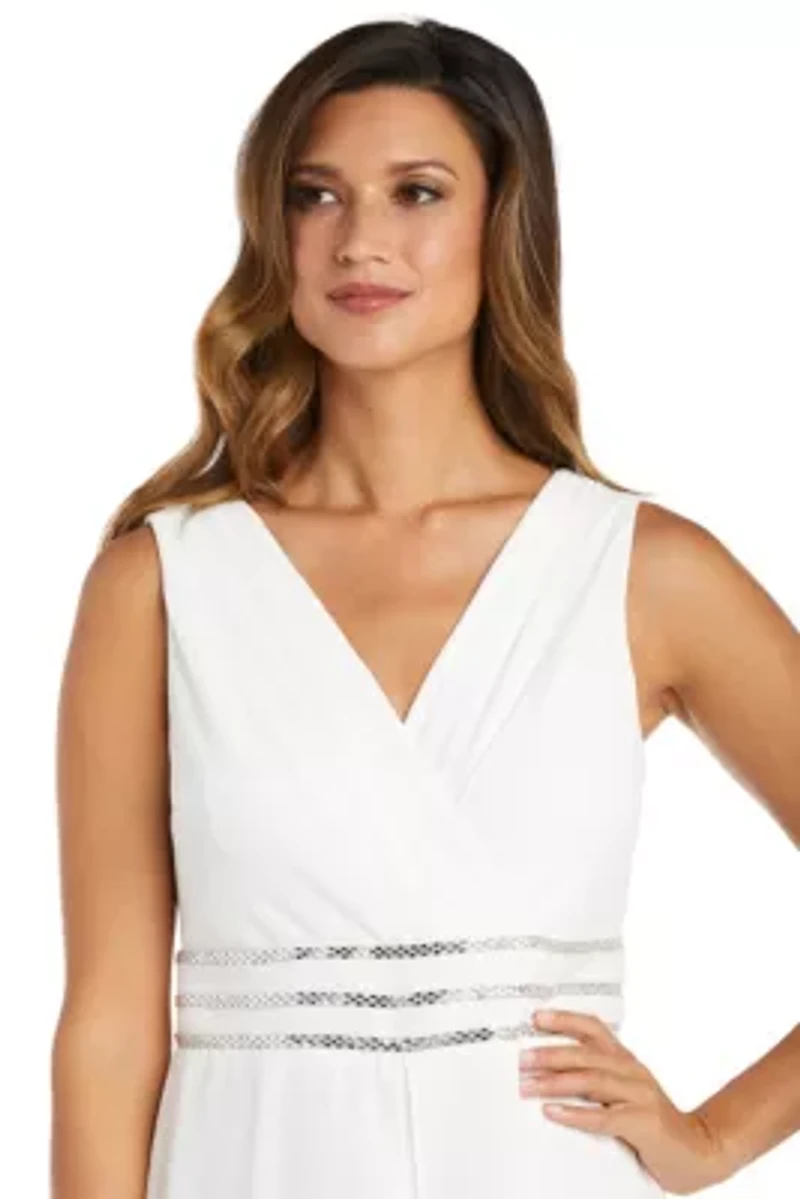 1Pc Carwash Wrap Front Panel Jumpsuit With Rhinestone Waist Detail