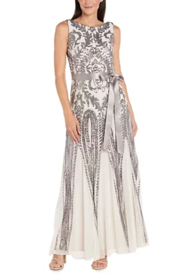 Women's Sleeveless Sequin Gown