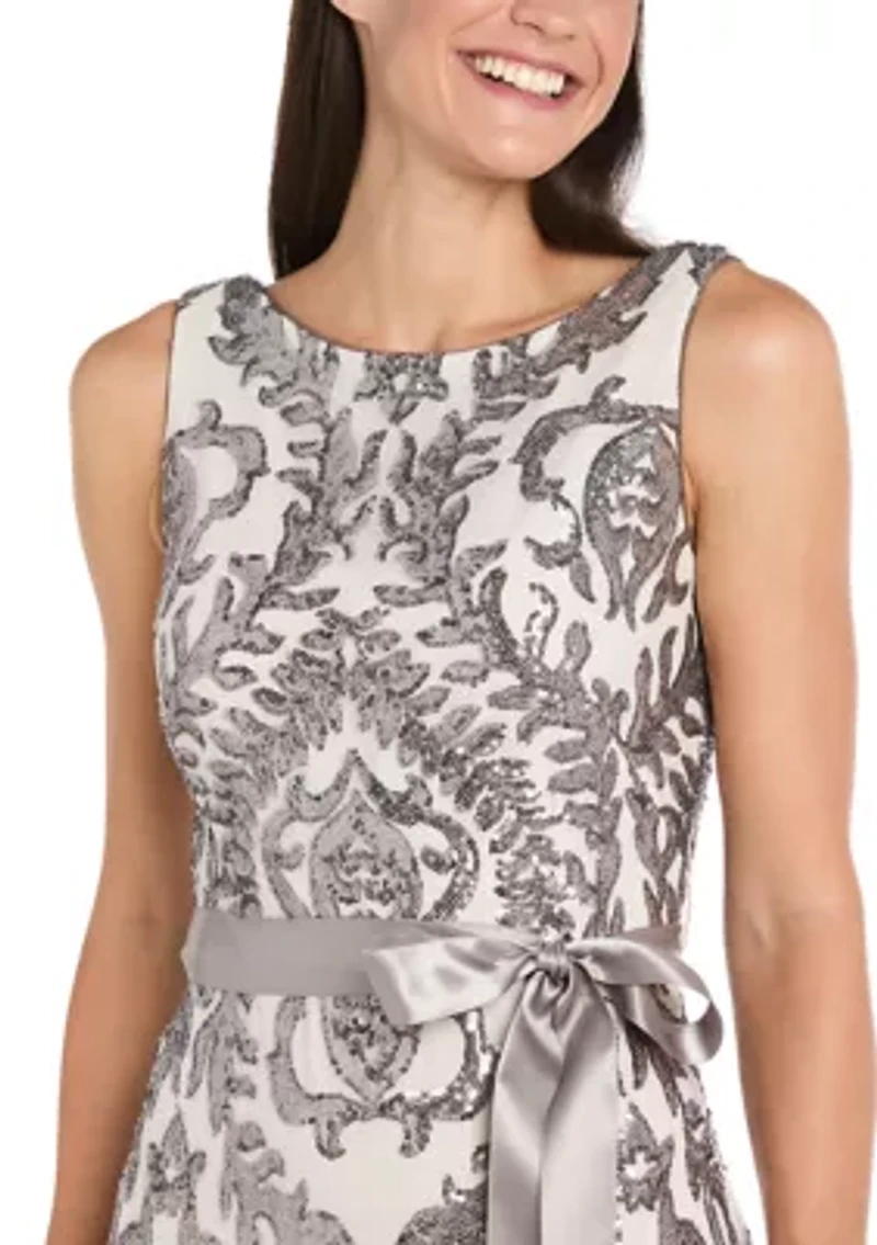 Women's Sleeveless Sequin Gown