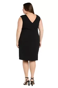 Twist Front Midi Dress