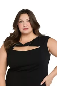 Twist Front Midi Dress