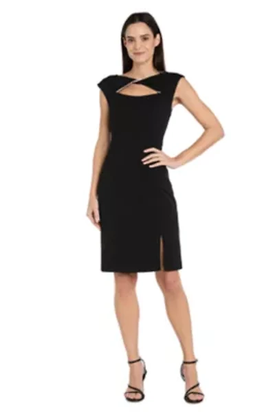 Twist Front Midi Dress