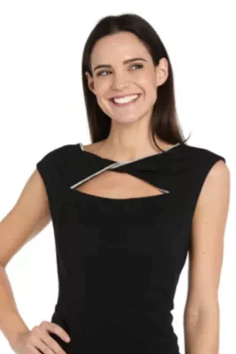 Twist Front Midi Dress