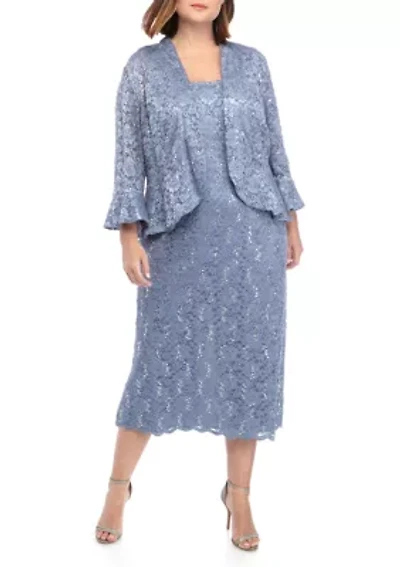 Long Lace Jacket Dress