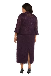 Long Lace Jacket Dress