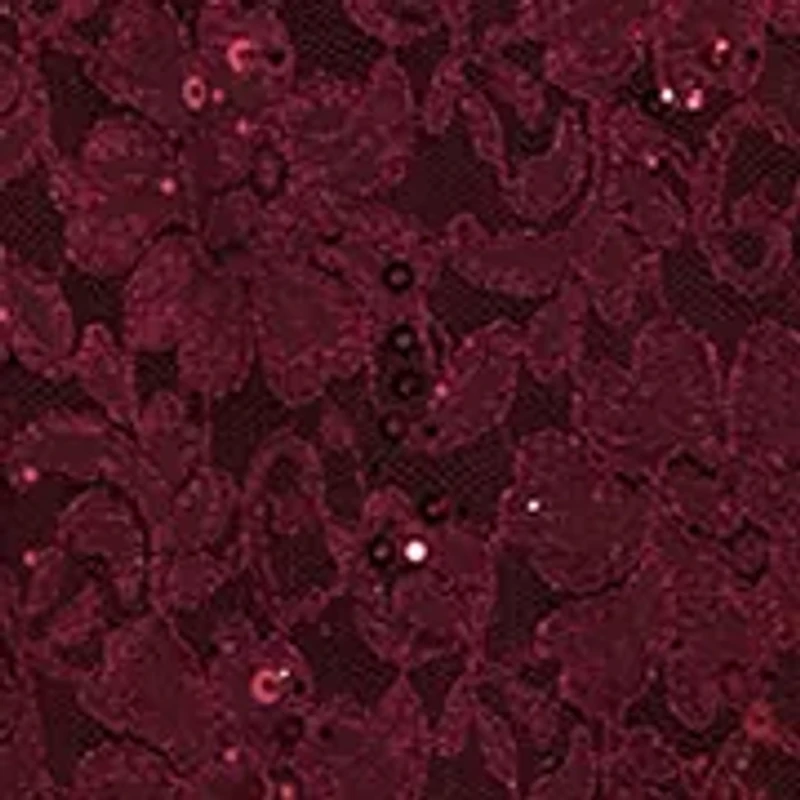 LONG GLITTER LACE WITH SCALLOP DETAIL