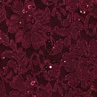 LONG GLITTER LACE WITH SCALLOP DETAIL