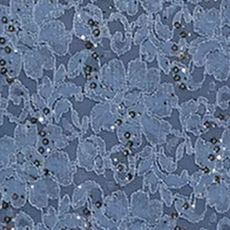 LONG GLITTER LACE WITH SCALLOP DETAIL