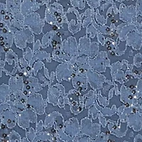 LONG GLITTER LACE WITH SCALLOP DETAIL