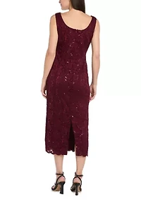 LONG GLITTER LACE WITH SCALLOP DETAIL