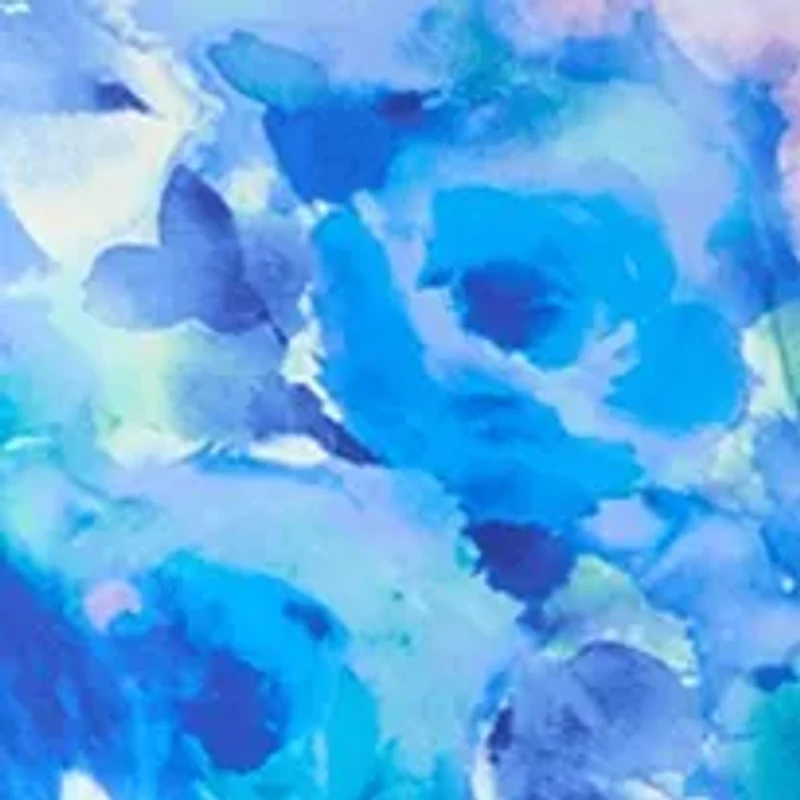 Women's Sleeveless Asymmetrical Floral Print Scuba Gown