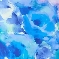 Women's Sleeveless Asymmetrical Floral Print Scuba Gown