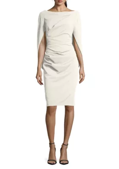 Drape Back Scuba Crepe Dress