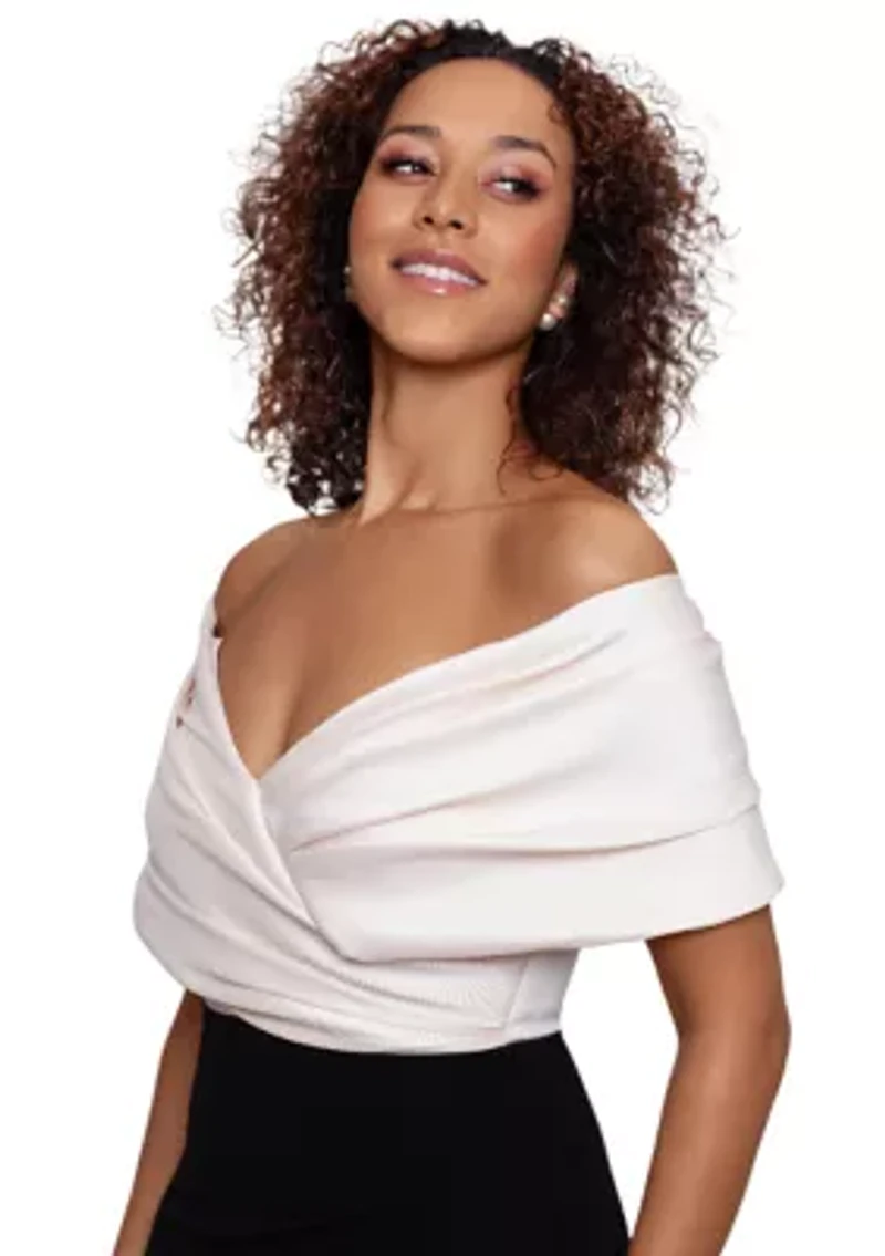 Women's Sleeveless Off the Shoulder Solid Gown