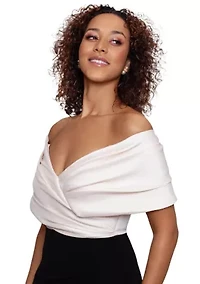 Women's Sleeveless Off the Shoulder Solid Gown
