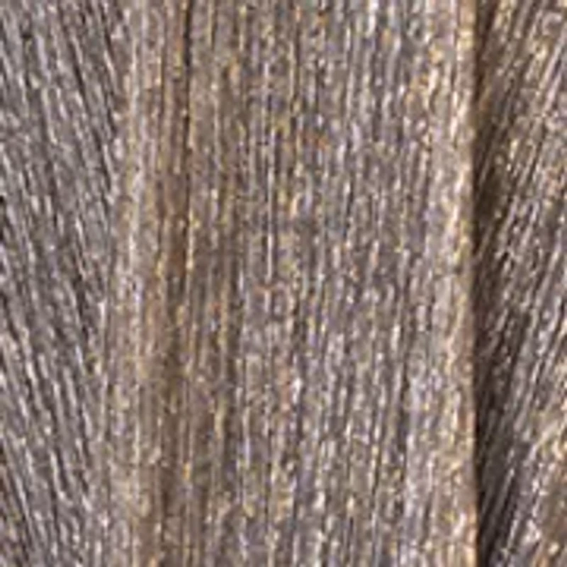 Women's Long Sleeve V-Neck Metallic Knit Gown