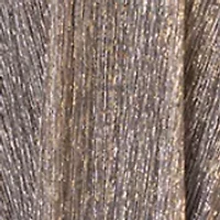 Women's Long Sleeve V-Neck Metallic Knit Gown
