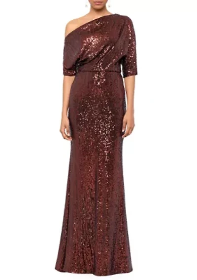 Women's Off the Shoulder Sequin Gown