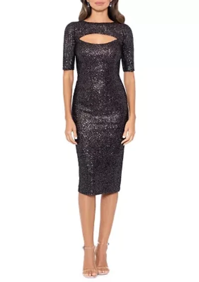 Cutout Allover Sequin Dress