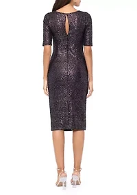 Cutout Allover Sequin Dress
