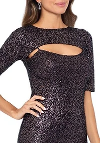 Cutout Allover Sequin Dress