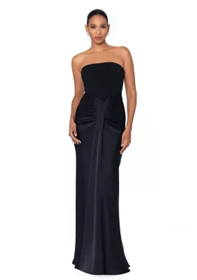 Women's Sleeveless Solid Satin Slim Gown