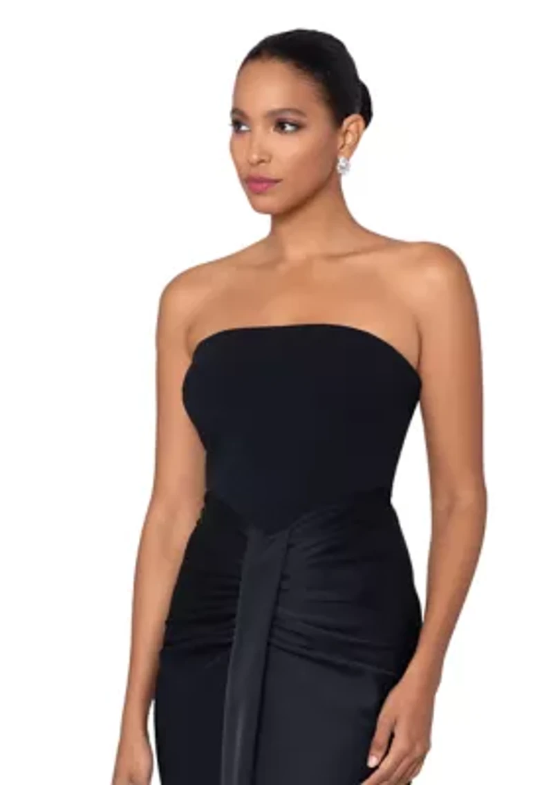 Women's Sleeveless Solid Satin Slim Gown