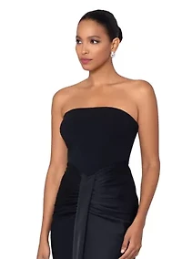 Women's Sleeveless Solid Satin Slim Gown