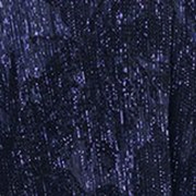 Long Flock Crinkle Galaxy Gown