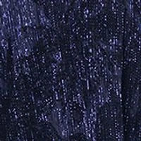 Long Flock Crinkle Galaxy Gown
