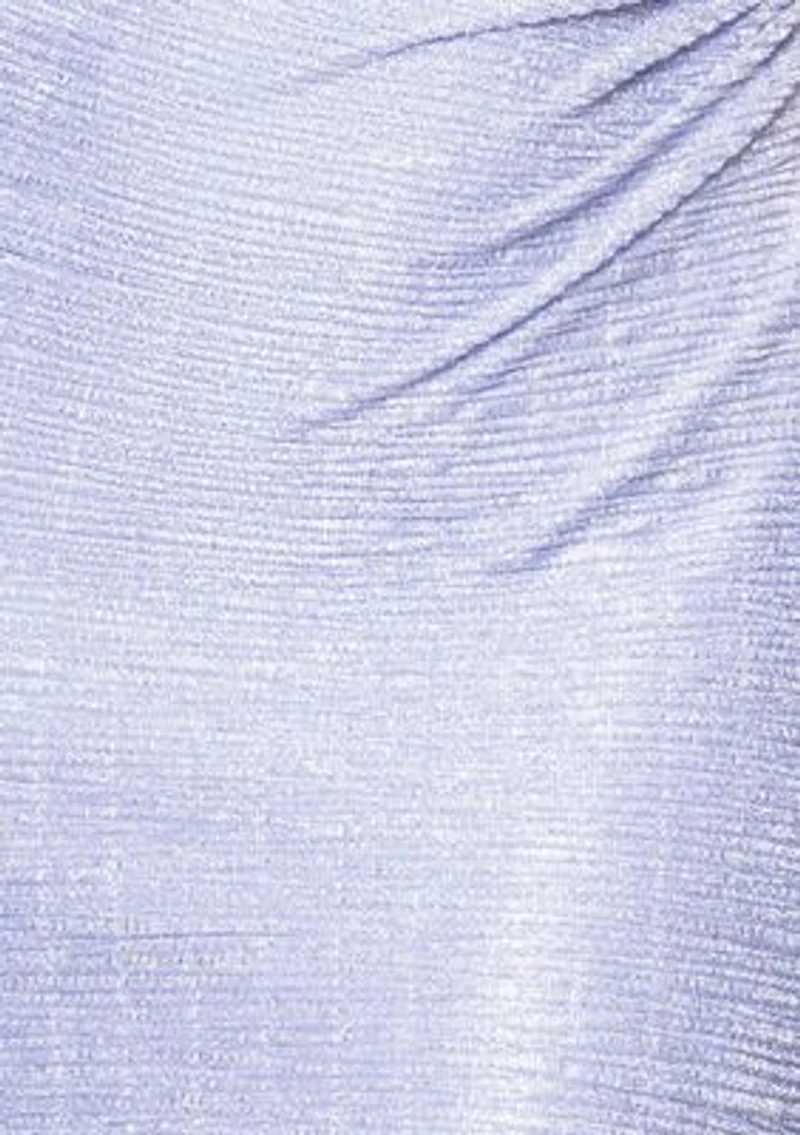 Women's Cap Sleeve High Neck Solid Gown