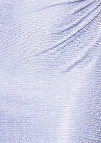Women's Cap Sleeve High Neck Solid Gown