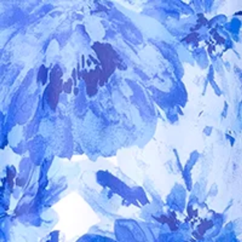 Plus Long V-Neck Flutter Print Maxi Dress