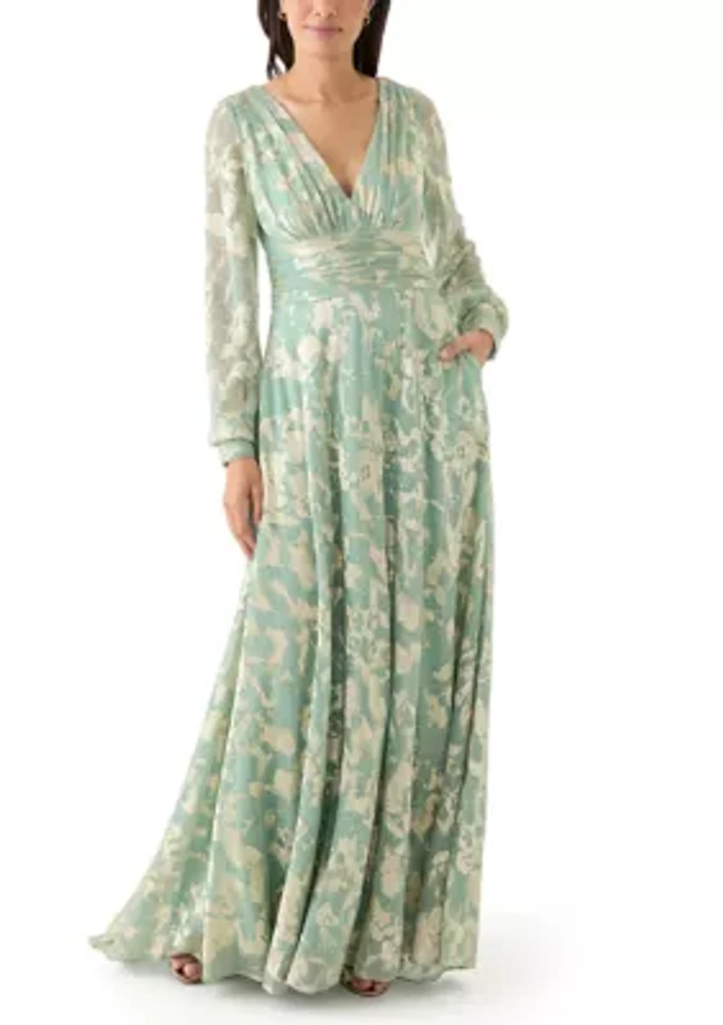 Women's Floral Printed Gown