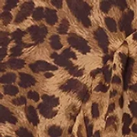 Women's Sleeveless Halter Neck Animal Print Gown