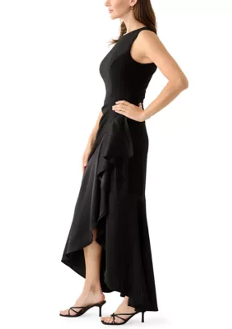 Women's Mixed Media Long Dress